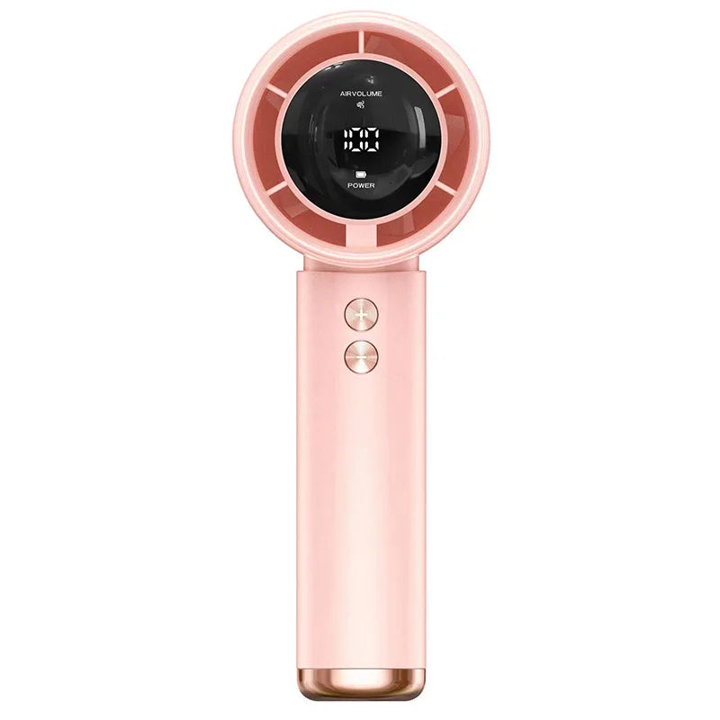 Handheld Fan | LED Display | USB Rechargeable | Outdoor Use