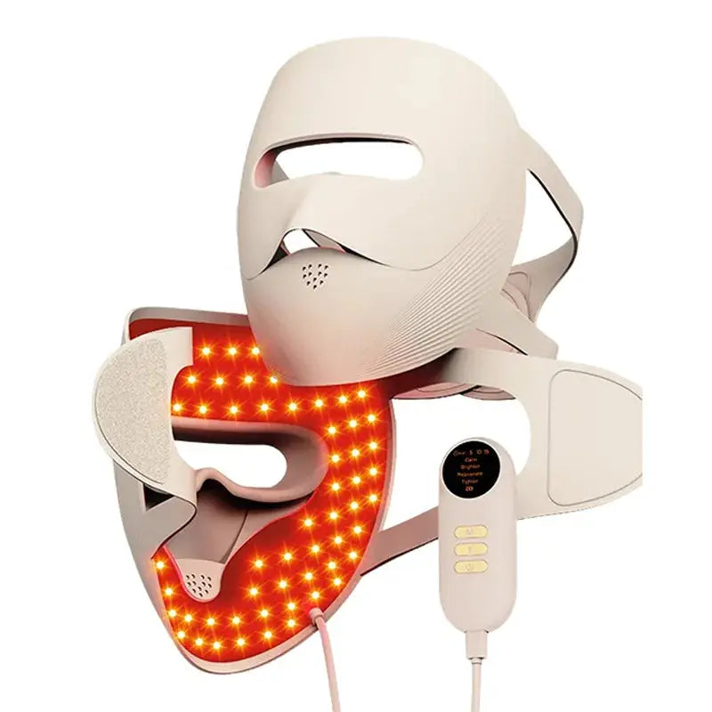 3D LED Facial Mask 4 Colors Wireless Red Light Therapy Infrared Photon Skin Rejuvenation Wrinkle Removal Anti Acne Shrink Pores from PriceLows™