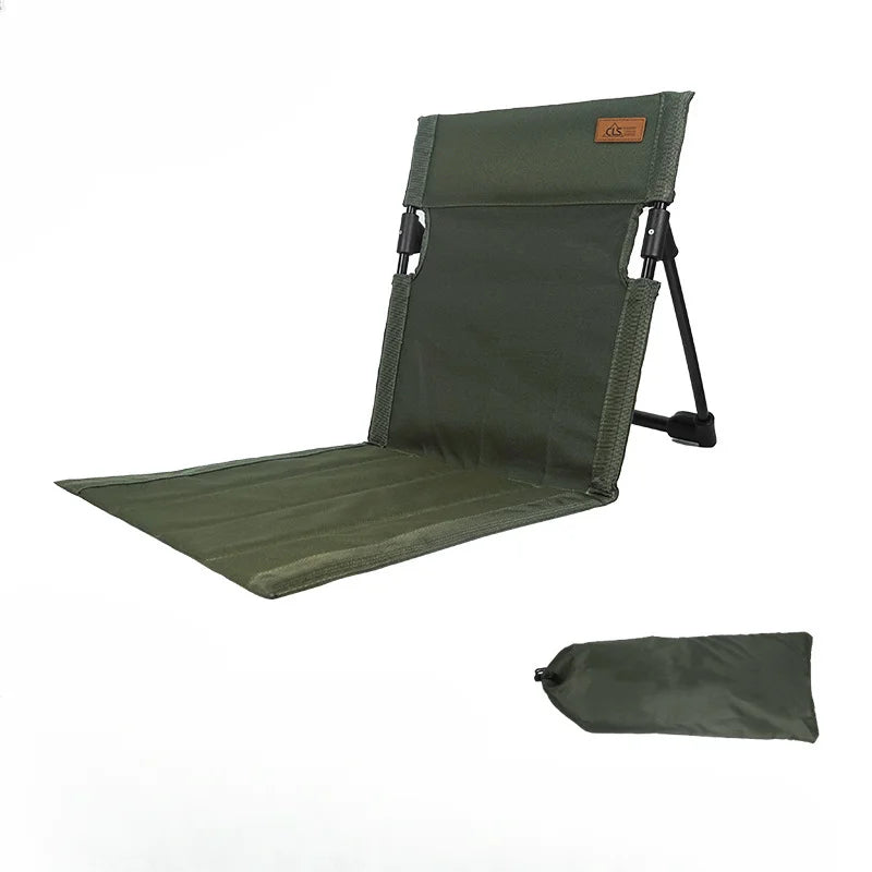 Portable Foldable Chair | Back Support | Aluminum Frame | Size 37x39x42cm