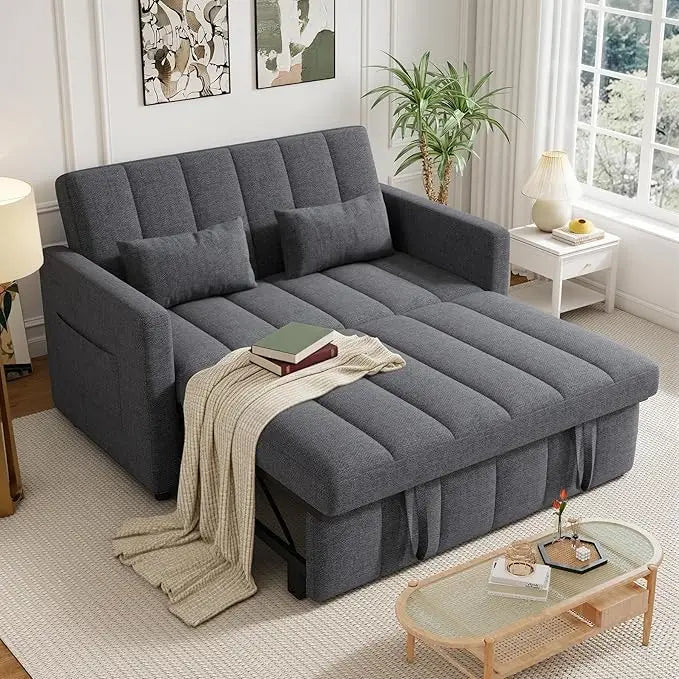 Sleeper Sofa Bed | 3-in-1 Convertible | Pull-Out Couch | Loveseat