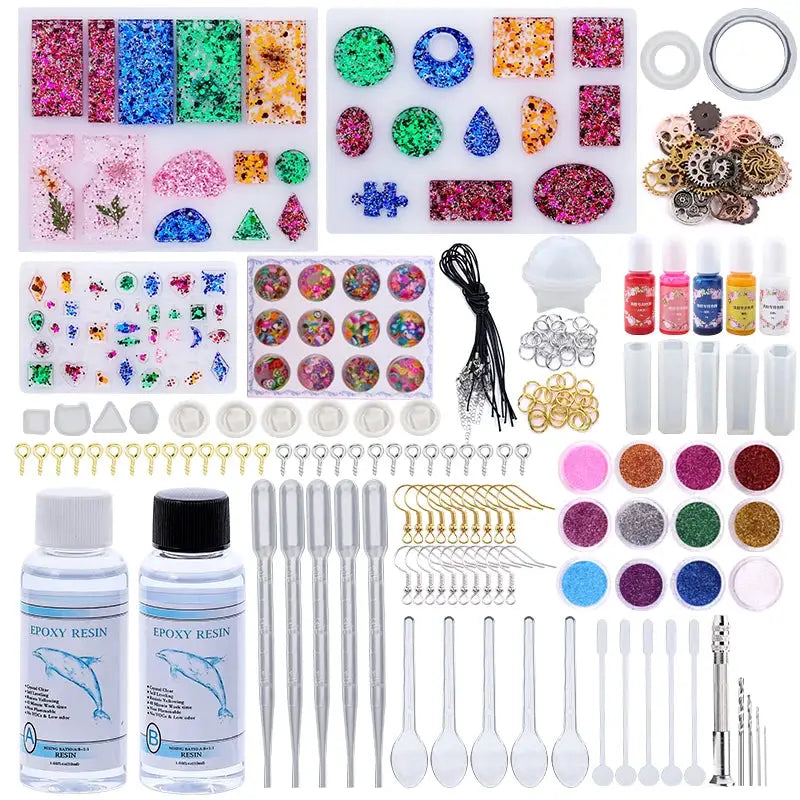 Epoxy Resin Silicone Mold Jewelry Making Starter Kit