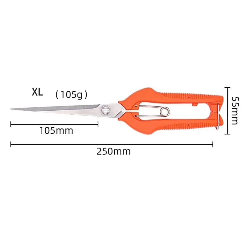 Pruning Shears Grape Scissors Garden Tool Vegetable Patch Bonsai Professional Stainless Steel Fruit Picking With Lock New from PriceLows™