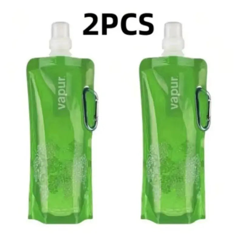 500ML Portable Ultralight Foldable Silicone Folding Water Bottle Water Bag Outdoor Sport Supplies Hiking Camping Soft Flask Bag from PriceLows™