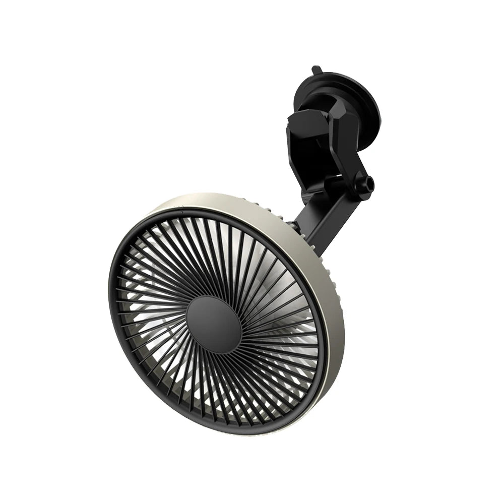 Car Fan | Dual Head USB | 360 Degree Rotatable | One Size