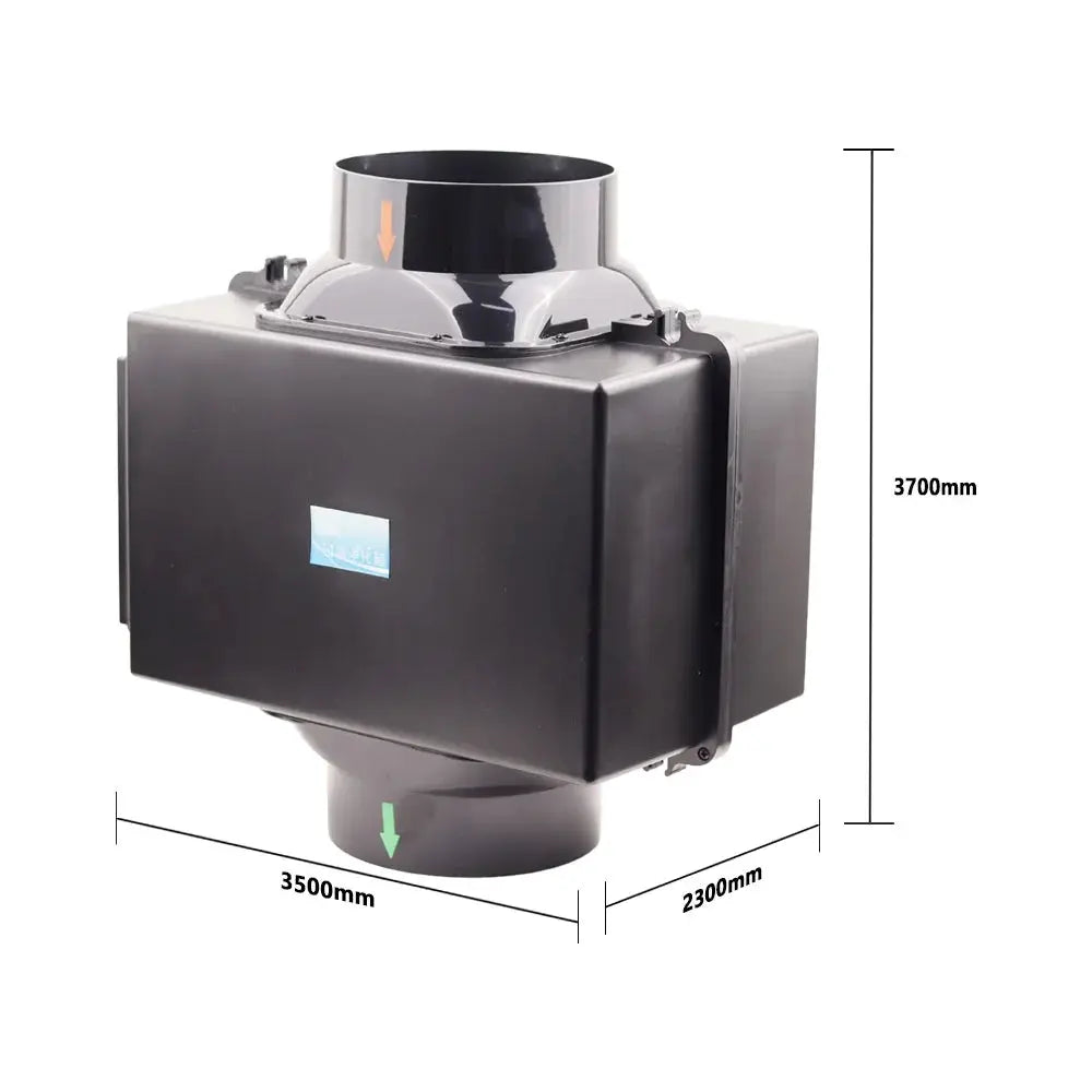 Fresh Air Intake Inline Filter Box With Pre-filter Activated Carbon and HEPA filter HVAC System Heating And Cooling Ventilation from PriceLows™