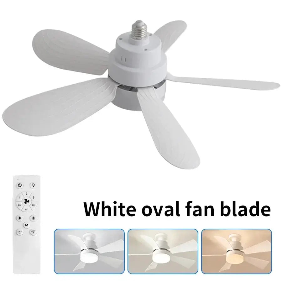 LED Ceiling Fan Light | E27 Socket | Remote Control | 3 Speed Dimmable