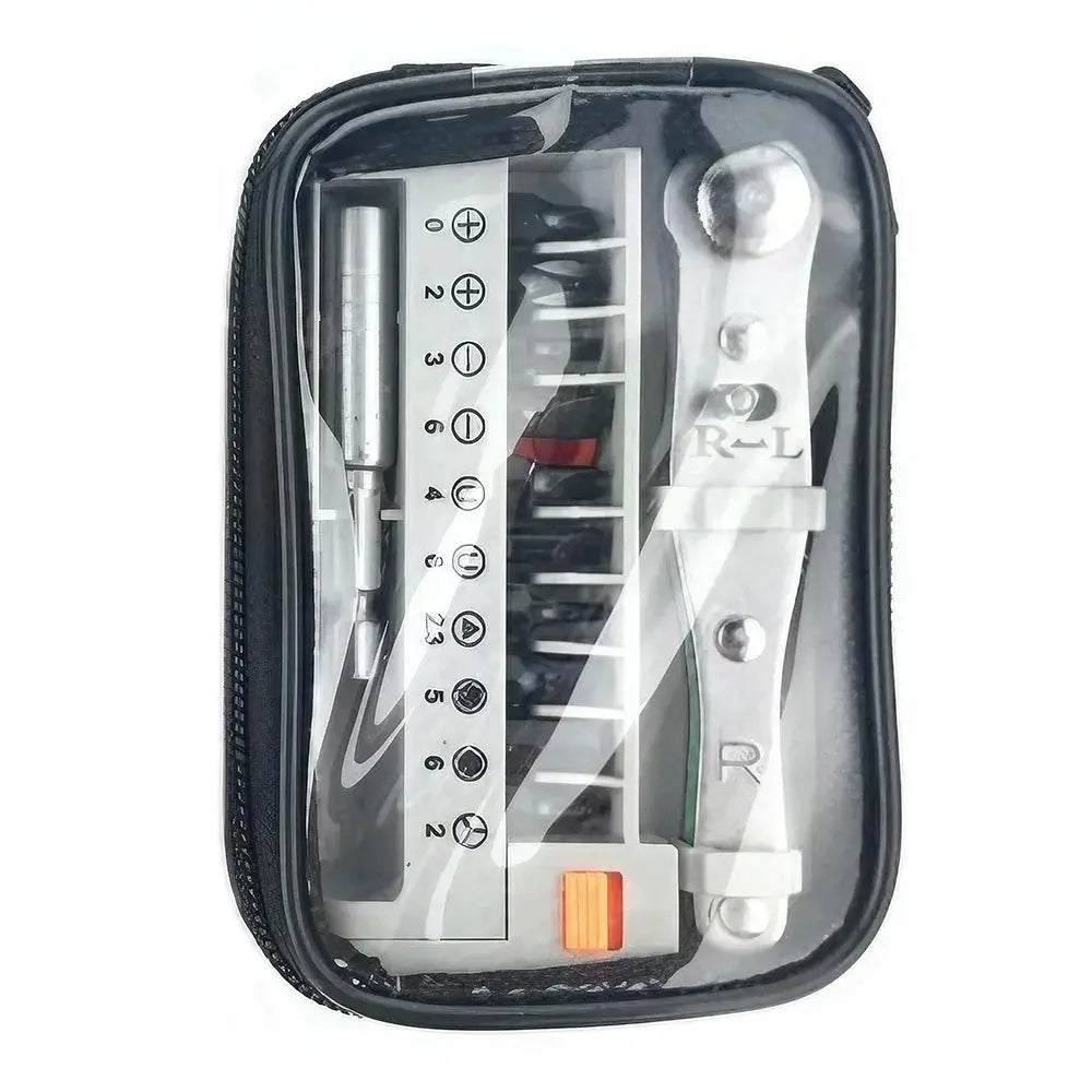 STONEGO Portable Mini Ratchet Wrench Close Quarter Adjustable Ratchet Screwdriver Bits Set with 1/4 Unit Tool Sets from PriceLows™