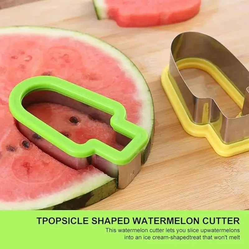 Summer Watermelon Party Tool, Fun Fruit Cutting Gadget, Picnic Watermelon Decor Tool, Kitchen Fruit Slicer Gadget, DIY Fruit Decoration Mold, Easy Watermelon Slicing Tool from PriceLows™