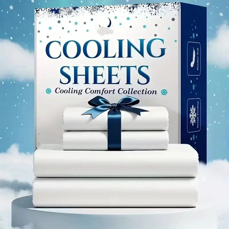 4pcs/6pcs Bamboo Cooling Queen Size Sheet Set - Children Bedding, Breathable And Comfortable - Fit for Hot Sleepers from PriceLows™