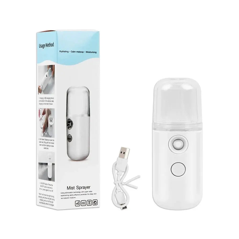 Nano Facial Steamer | Portable Hydrating Mist | Mini Face Sprayer