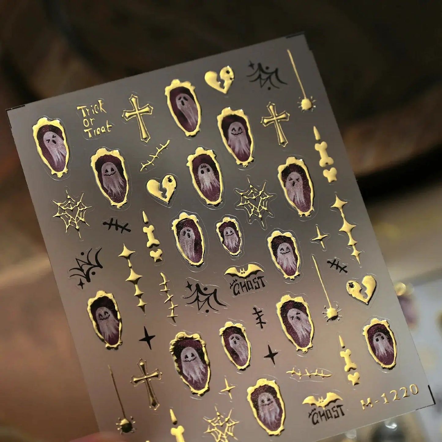 Jelly Halloween Skeleton Stickers Nail Art Cool Evil dark style decorative Nails Sticker DIY Trendy Manicure Ornaments Supplier from PriceLows™