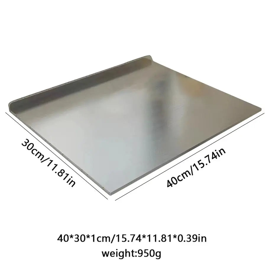 L Shaped Cutting Board | Double Sided | Stainless Steel | Large