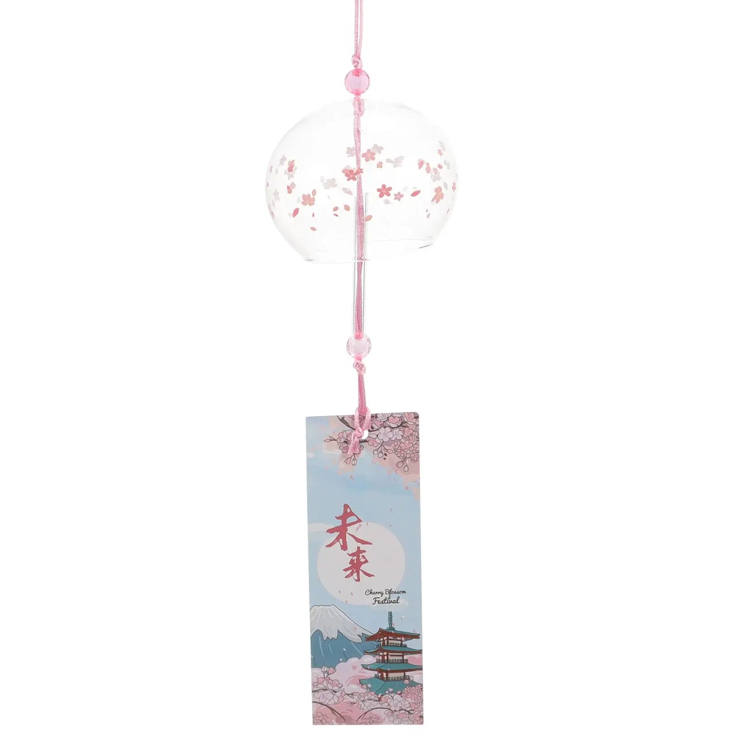 Blue Japanese Glass Wind Chime Premium Glass Wind Chimes Decorative Bell Hanging nament Garden Adornment Home Decor from PriceLows™