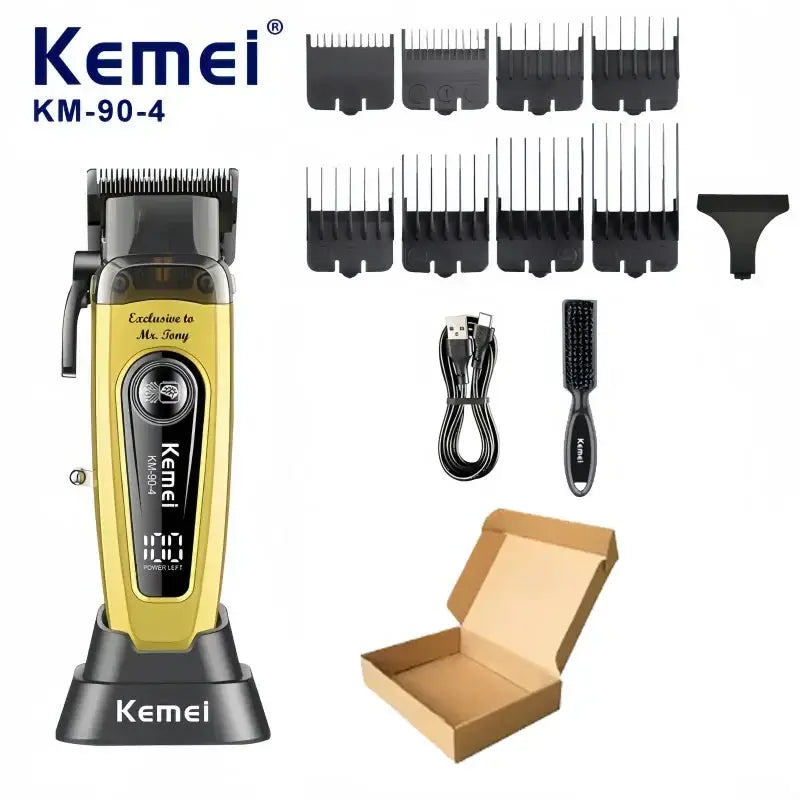 Kemei Cordless Hair Clipper | Brushless Motor | 90Min Battery Unisex