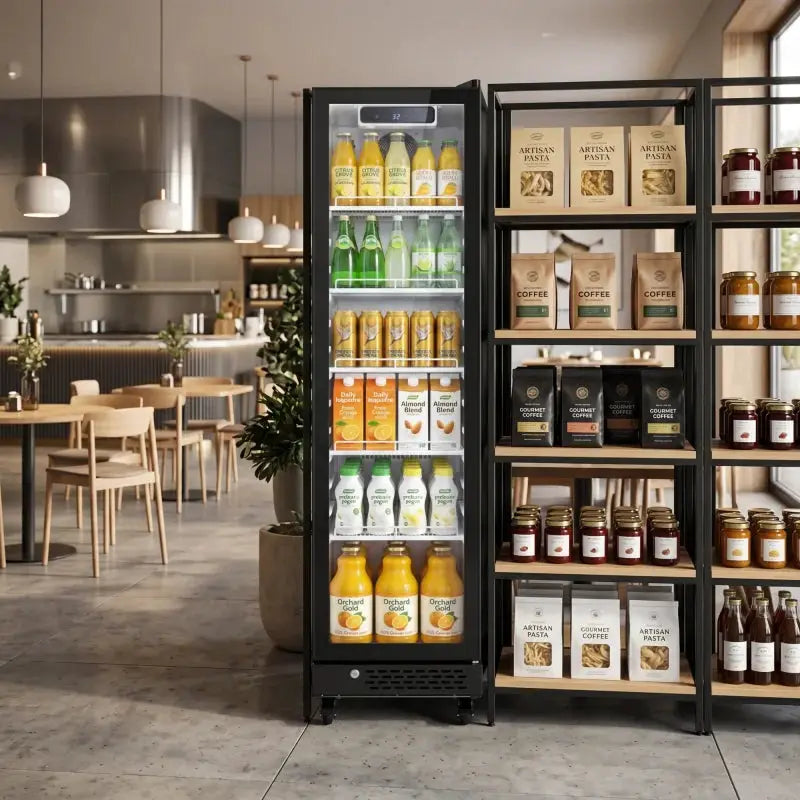Commercial Freezer Glass Door Beverage Display Cabinets Upright Refrigerator Fresh Cabinet Mini Bar Fridge from PriceLows™