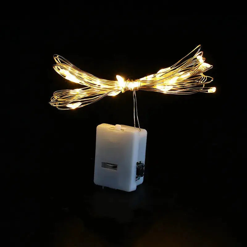 Fairy String Lights | Battery Powered | Warm White 50 LED | 3 Flash Modes