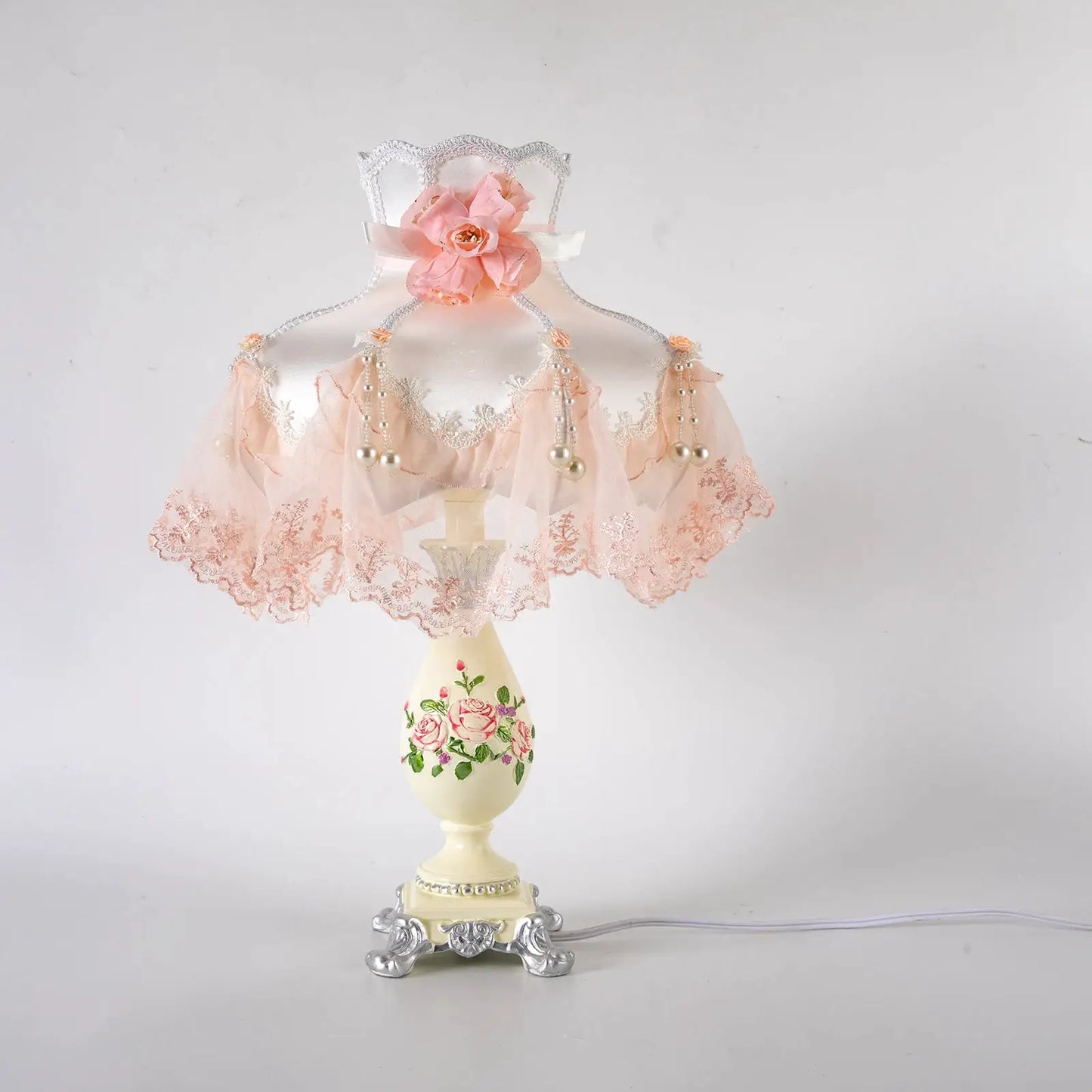Princess Style Table Lamp LED Girl Creative Light Luxury Romantic Wedding Room Decoration Home Lighting Bedroom Bedside Lamp from PriceLows™