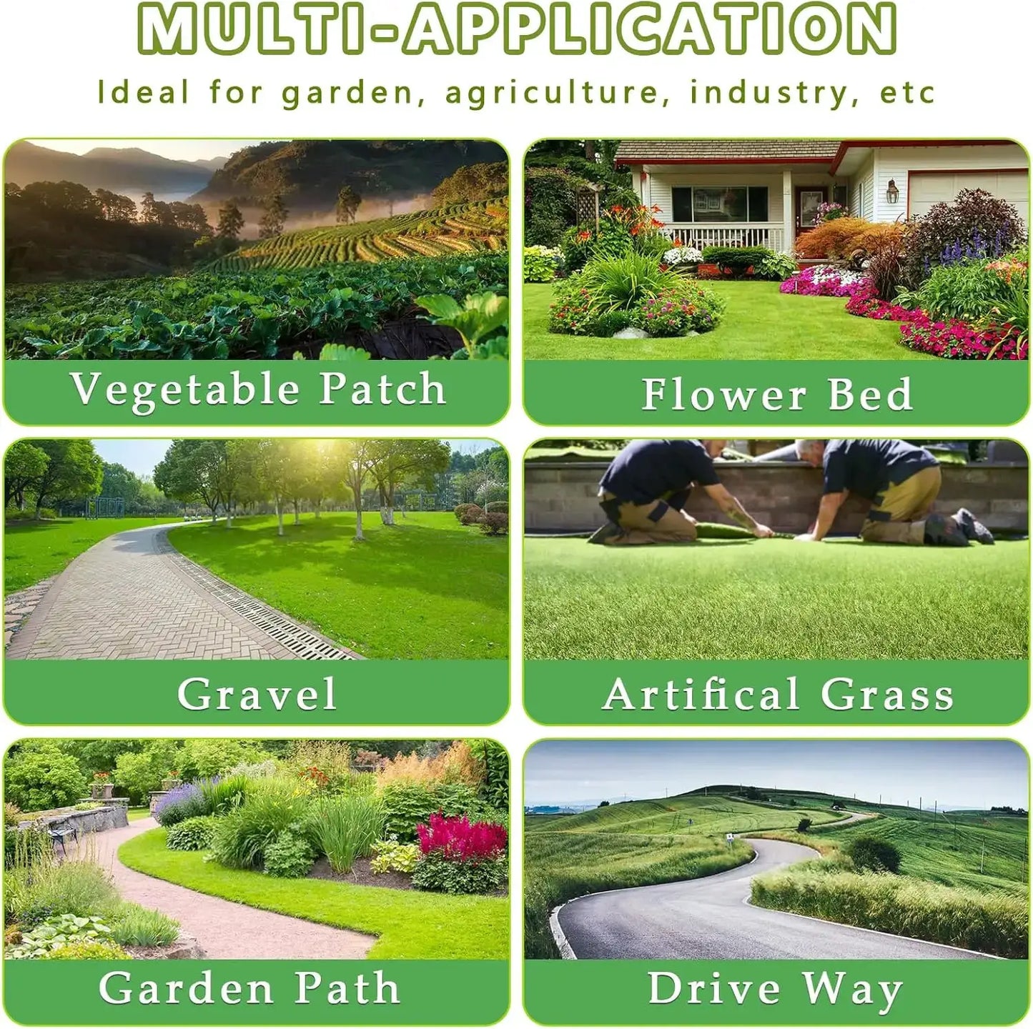 3ftx100ft + 3ftx50ft Weed Barrier Landscape Heavy Duty, Weed Gardening Ground Cover Mat, Weed Control Garden Cloth, W from PriceLows™