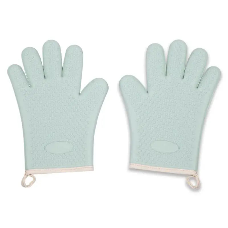 Silicone Oven Mitts | Non Slip Grip | Cotton Lining | 28x18 cm, 2 Pack