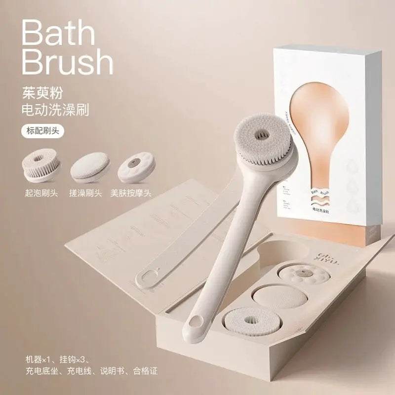 Electric Bath Brush | Fully Automatic | Long Handle Flip Design | Home Use