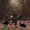 Halloween Yard Signs | 6 Piece Set | Includes Stakes | 2 Cats 4 Ghosts