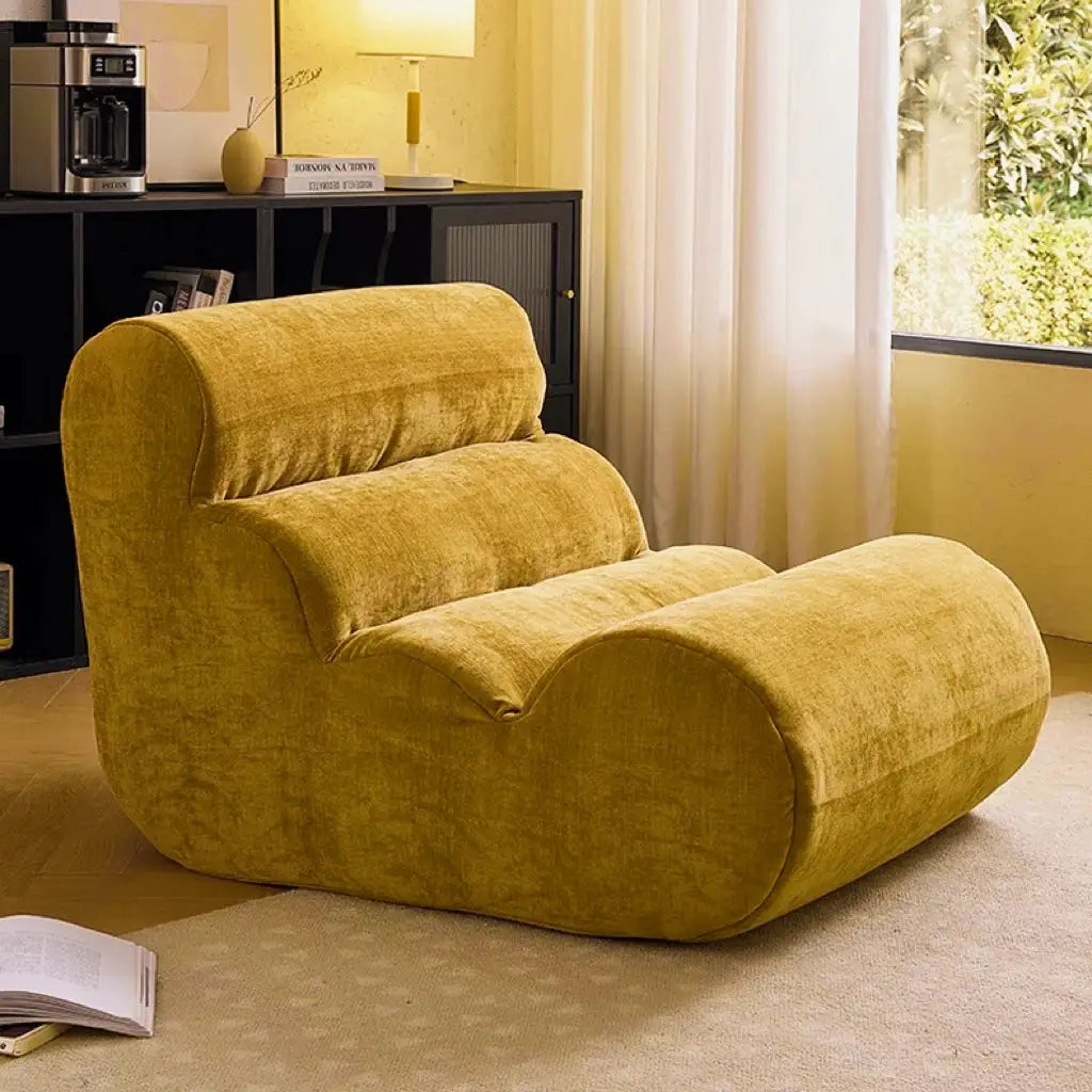 Lounge Chair | Velvet Fabric | No Assembly | One Size from PriceLows™