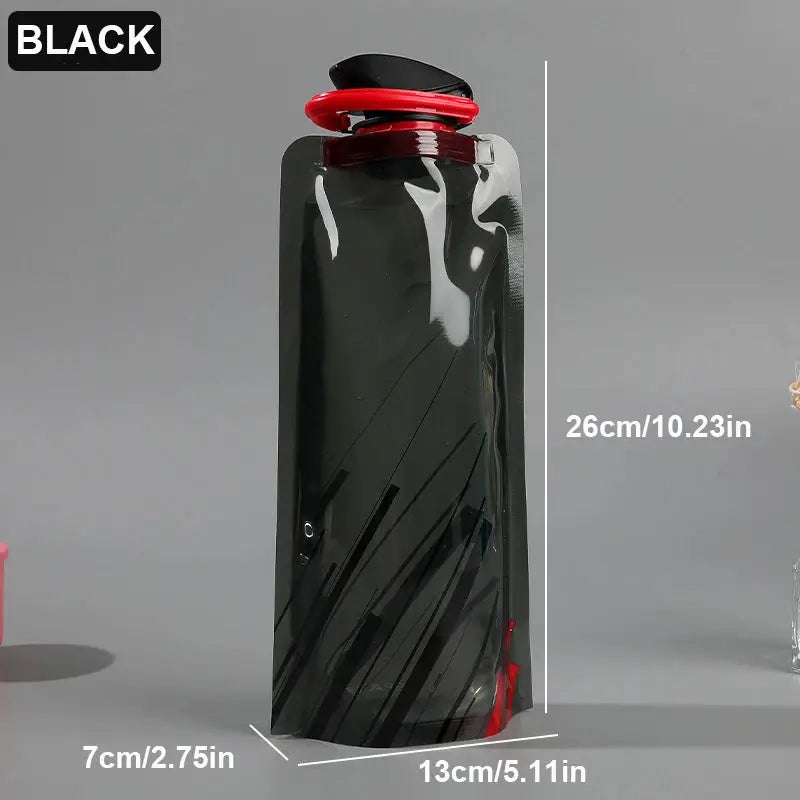 Outdoor Cycling Sports Water Bottle - Mountaineering Portable Water Cup - PE Plastic Folding Water Bag - Gift Promotion Water from PriceLows™