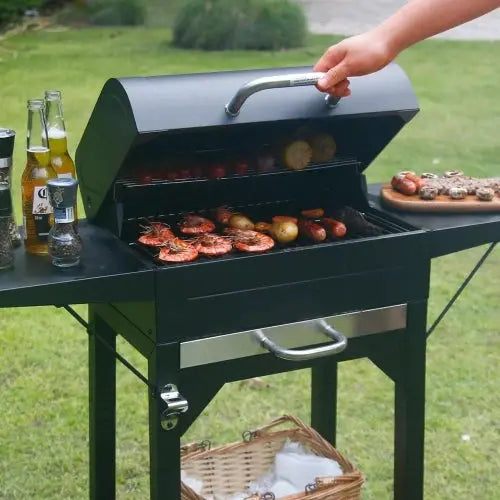 Charcoal Grills with Two Side Tables, 332 SQIN Cooking Area Outdoor Smoker Barbecue bbq grill or Camping, Patio,Backyard Party, from PriceLows™