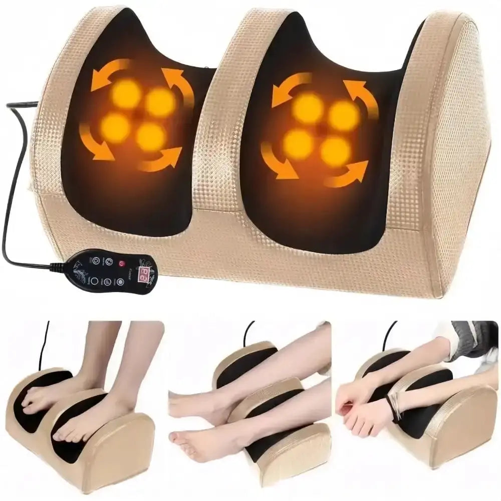 Shiatsu Foot Massager | Heated | Multi Speed Rollers | Black