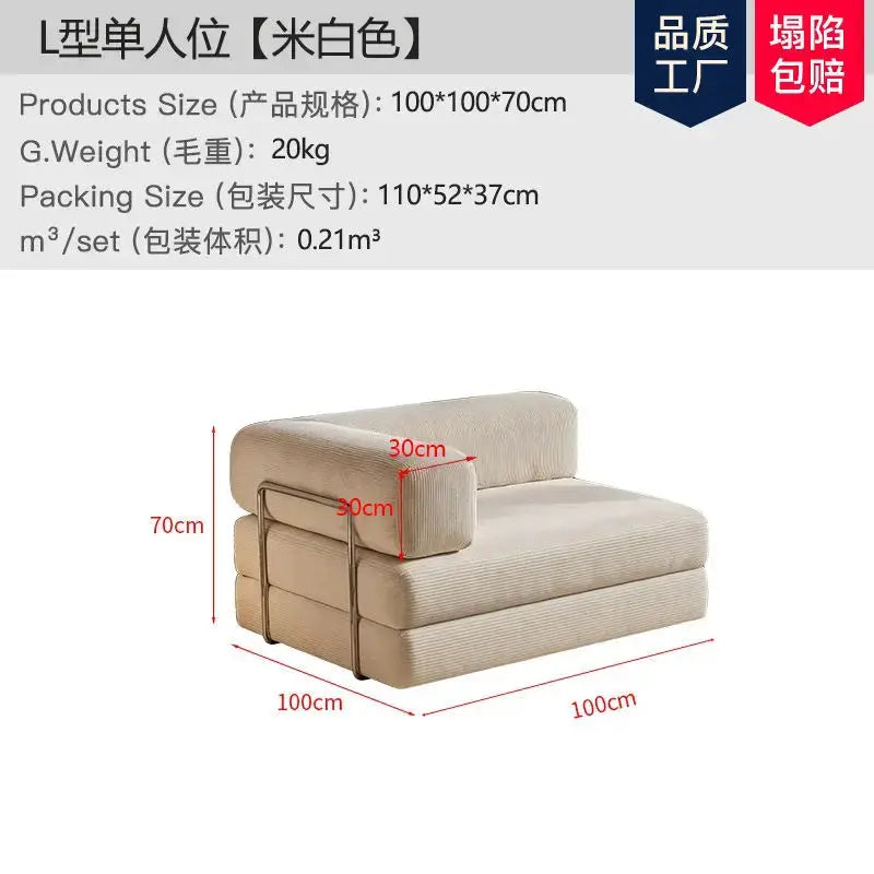 Vacuum Compressed Modular Convertible Sofa Bed Living Room Sofa Foldable All Foam Small Apartment High Quality Home Furniture from PriceLows™