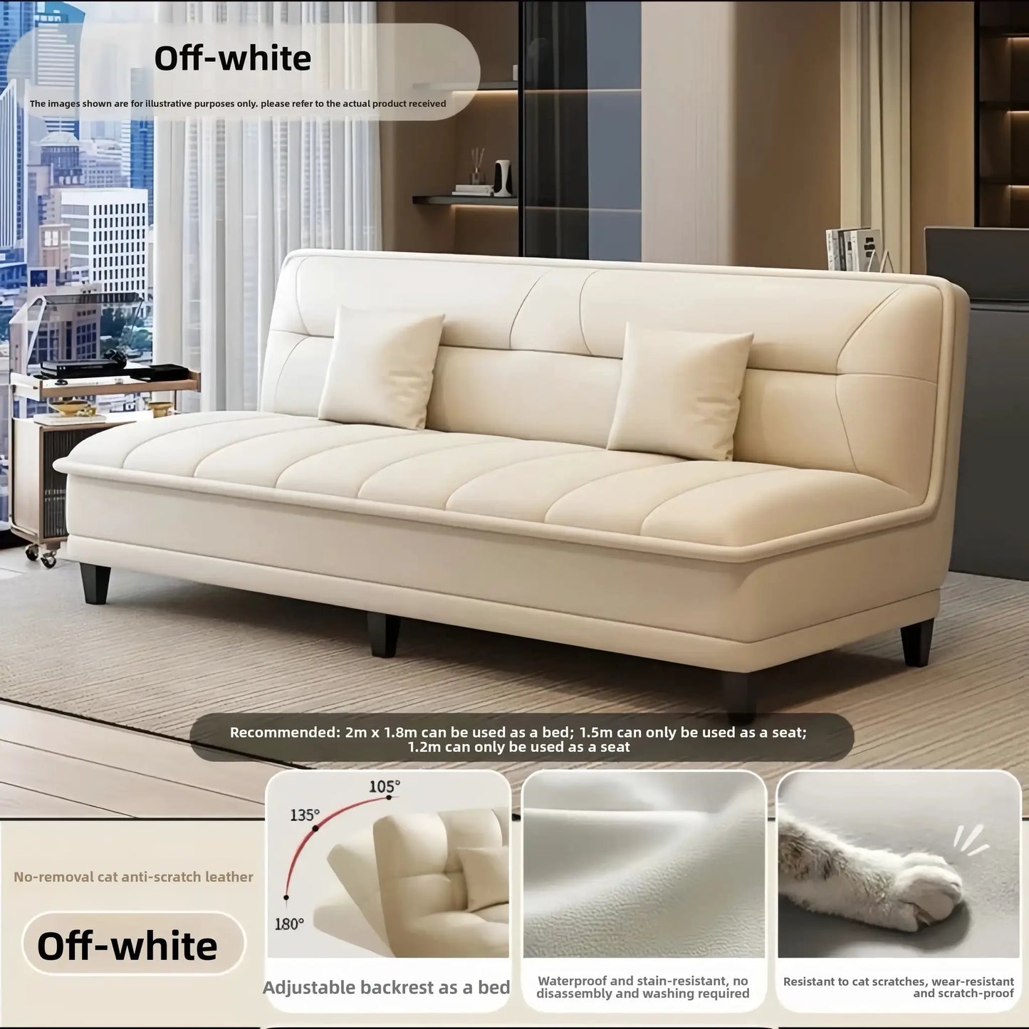 Stable Sofa living room small apartment bedroom folding sofa bed dual-purpose simple modern new small sofasturdy and durable from PriceLows™