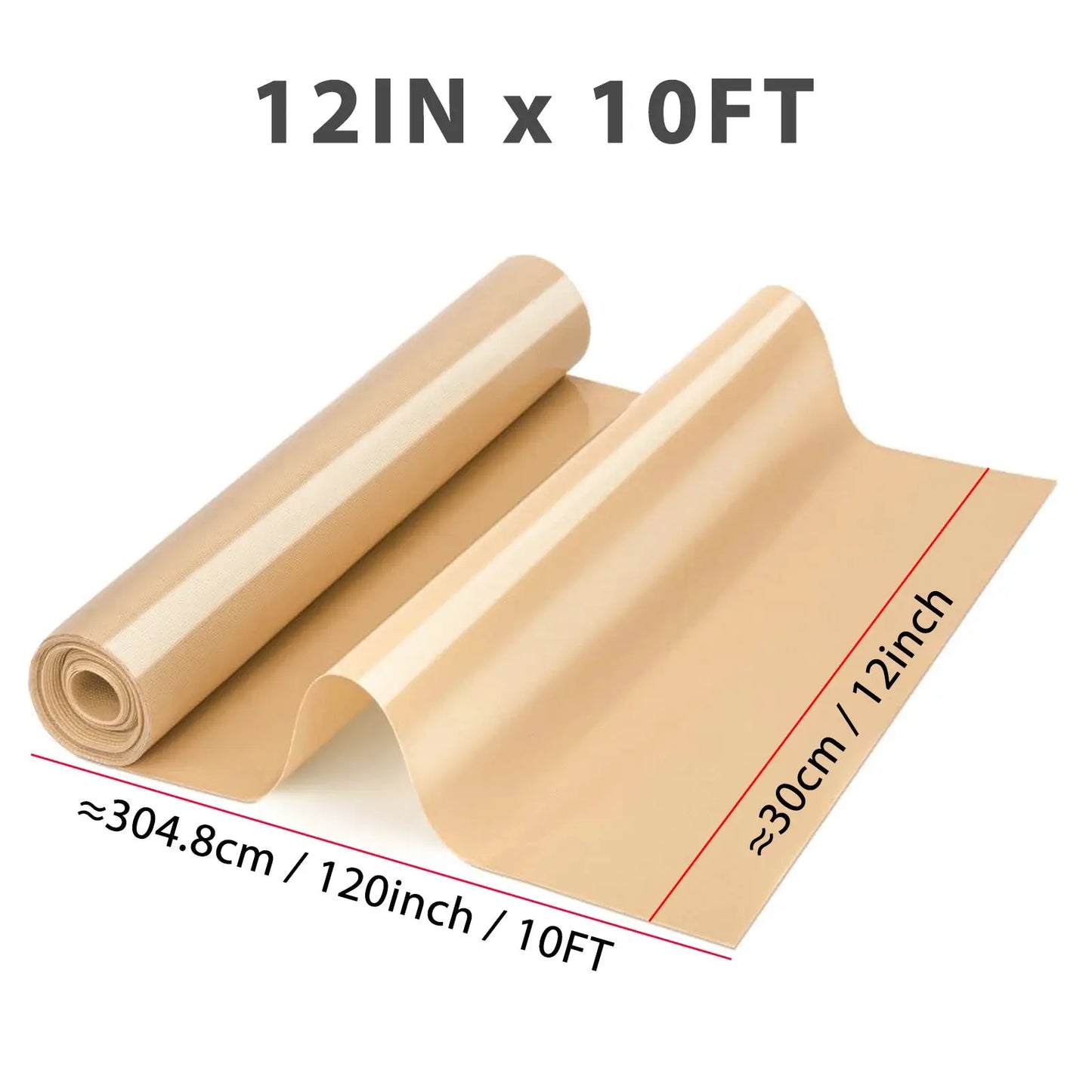 Silicone Baking Mat Roll | Non Stick Surface | Reusable Oven Safe | Cut To Size