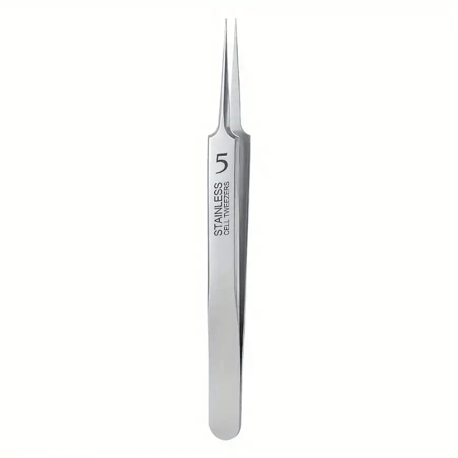 Fine Needle Tweezers | Stainless Steel | Blackhead Acne Pore Remover