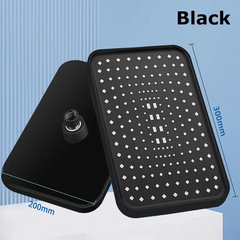 Shower Head | 12 Inch ABS High Pressure Rainfall | 360 Degree Adjustable Nozzle