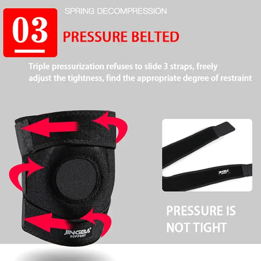 Knee Support Brace | Adjustable Patella Stabilizer | Compression Gel Pad For Men And Women