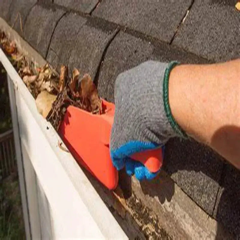 Adjustable Gutter Cleaner Tool with Leaf Scoop Durable Cleaning Kit for Downspout Maintenance Gardening Drainage Tools Set from PriceLows™
