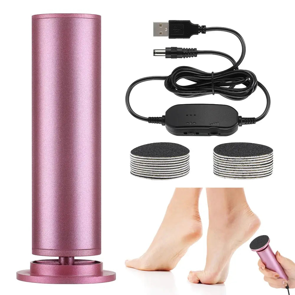 Electric Foot Callus Remover Foot Care File Heels Dead Skin Pedicure Tool Electronic Foot Grinder and Replacement Sandpaper from PriceLows™