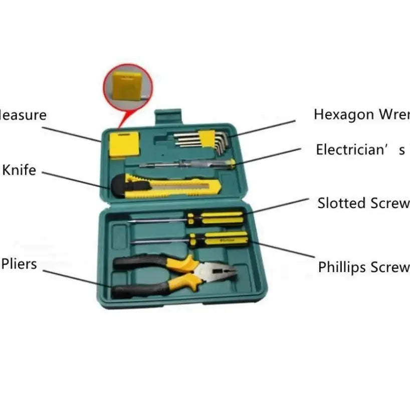 11 Pcs Set DIY Manual Combination Automobile Emergency Maintenance Household Tools Kit from PriceLows™