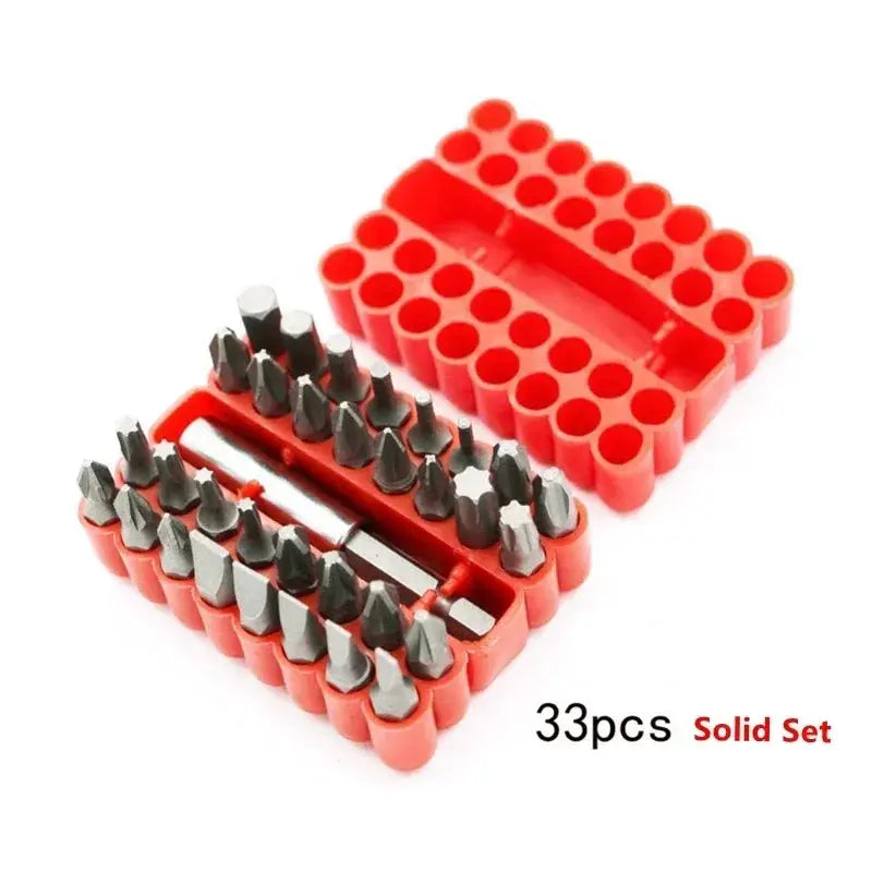 2/5/8/10/12/33Pcs Screwdriver Tamper Proof Security Bits 60mm Magnetic Extension Bit Holder Torx Hex Star Socket DIY Tools Set from PriceLows™