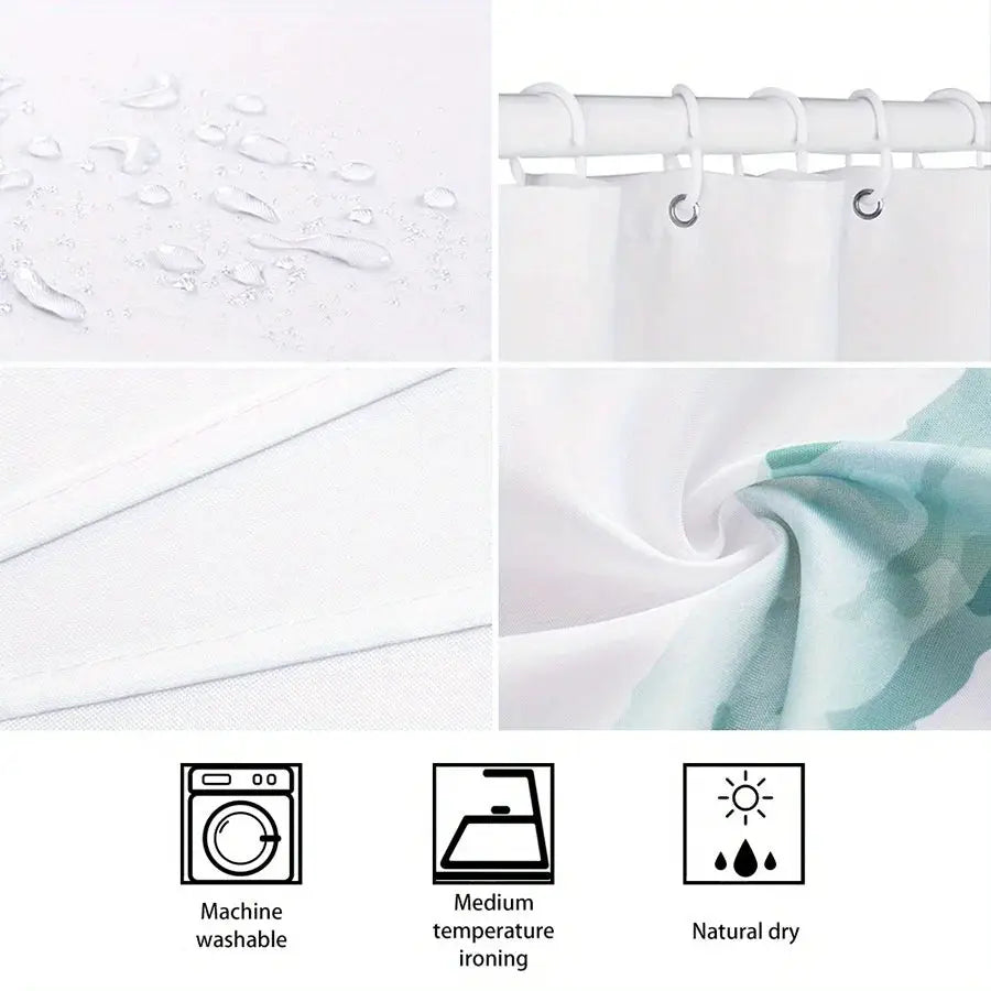Funny Gorilla Shower Curtain, Strong Ape in Yellow Underwear, Novelty Animal Print Waterproof Bathroom Decor 3D Realistic Design from PriceLows™
