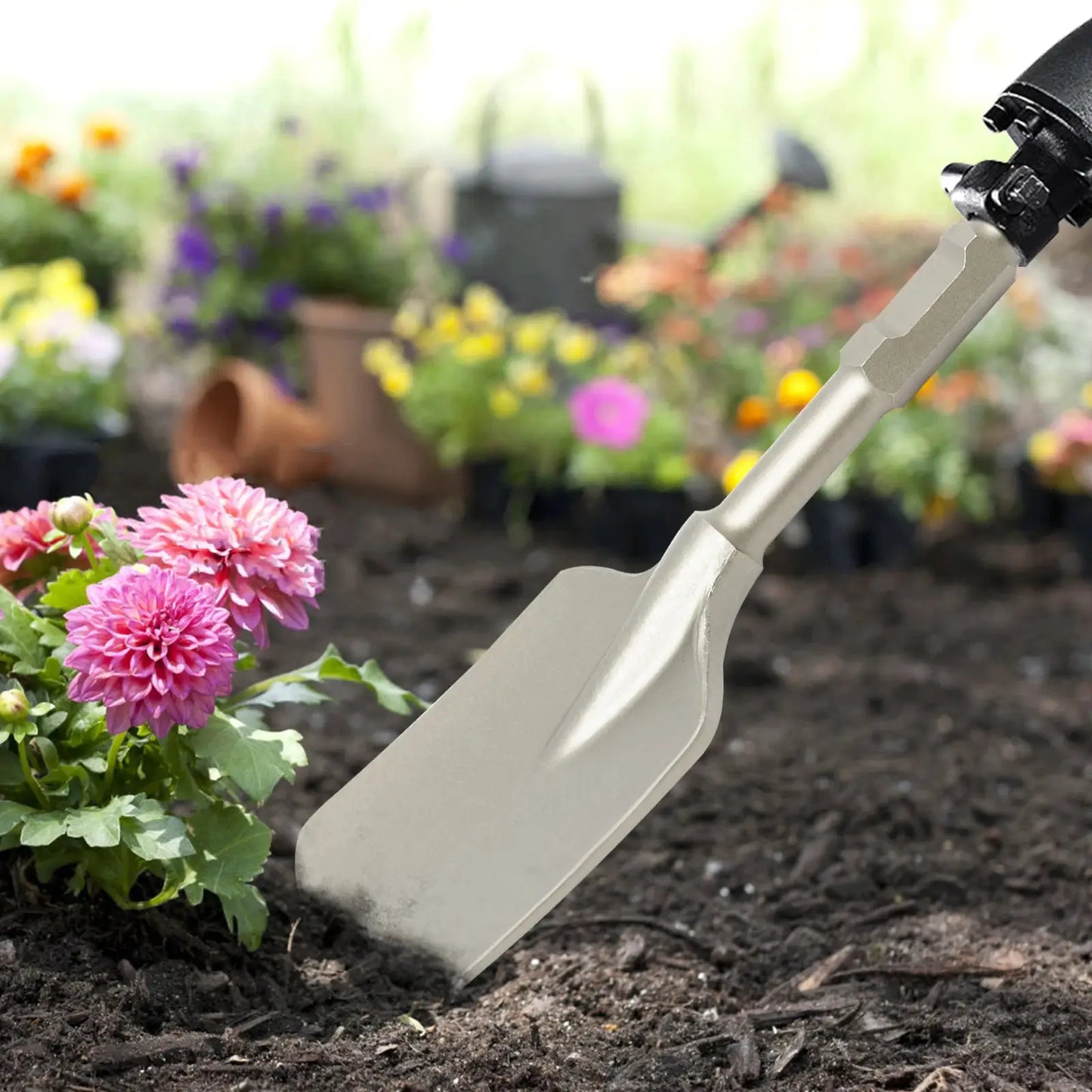 Electric Hammer Shovel | 135X440mm Blade | Hard Chisel | Long Handle