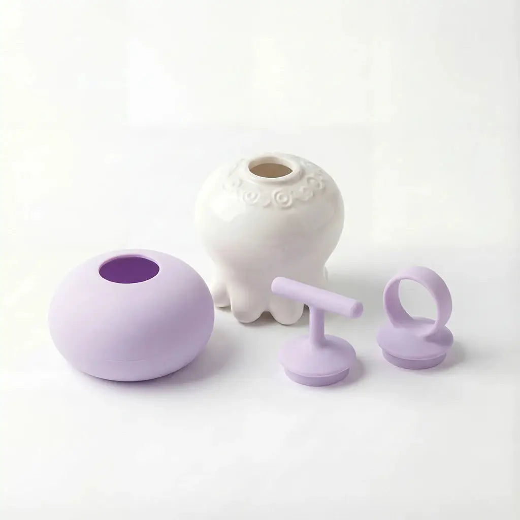 Ceramic Body Massage Tool | 60C Hot Water Use | Heat Insulated Manual Neck And Back Massager