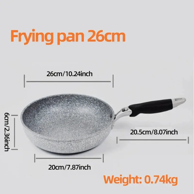Stone Frying Pan | Non-Stick | Induction Compatible | 28/26/24/20 cm