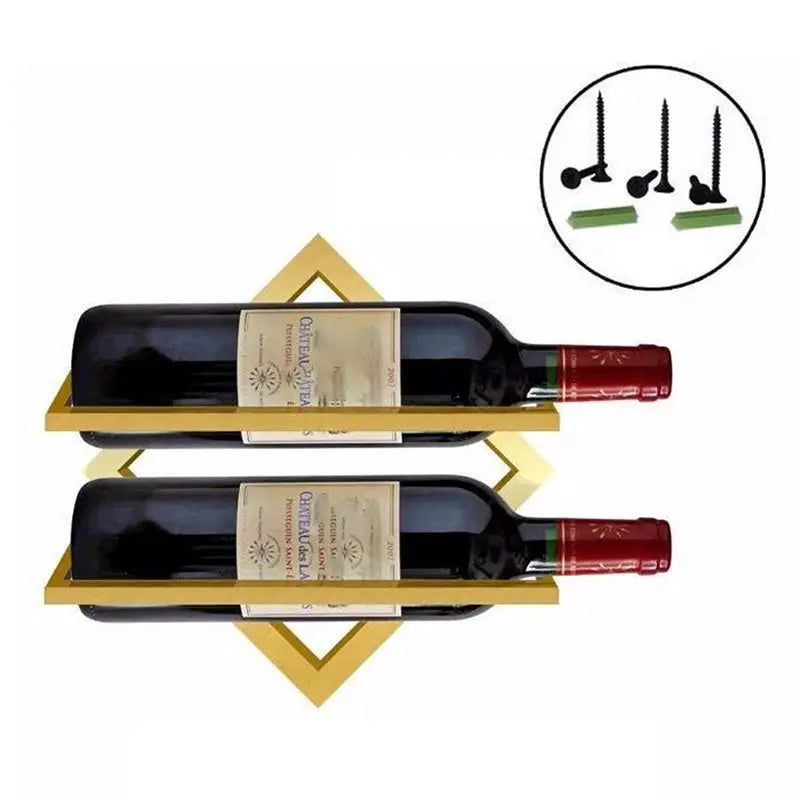 1PC Wall Mounted Upside Down Wine Rack Bottle Goblet Glass Holder Storage Organizer from PriceLows™