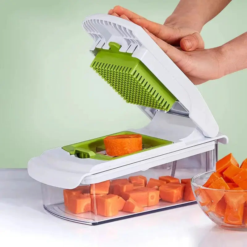 Vegetable Cutter | Stainless Blades | All In One | 18 Piece Set