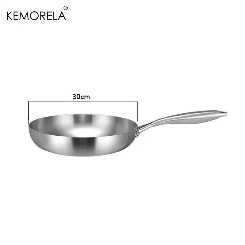 Stainless Steel Frying Pan | 304 Grade | Induction Compatible