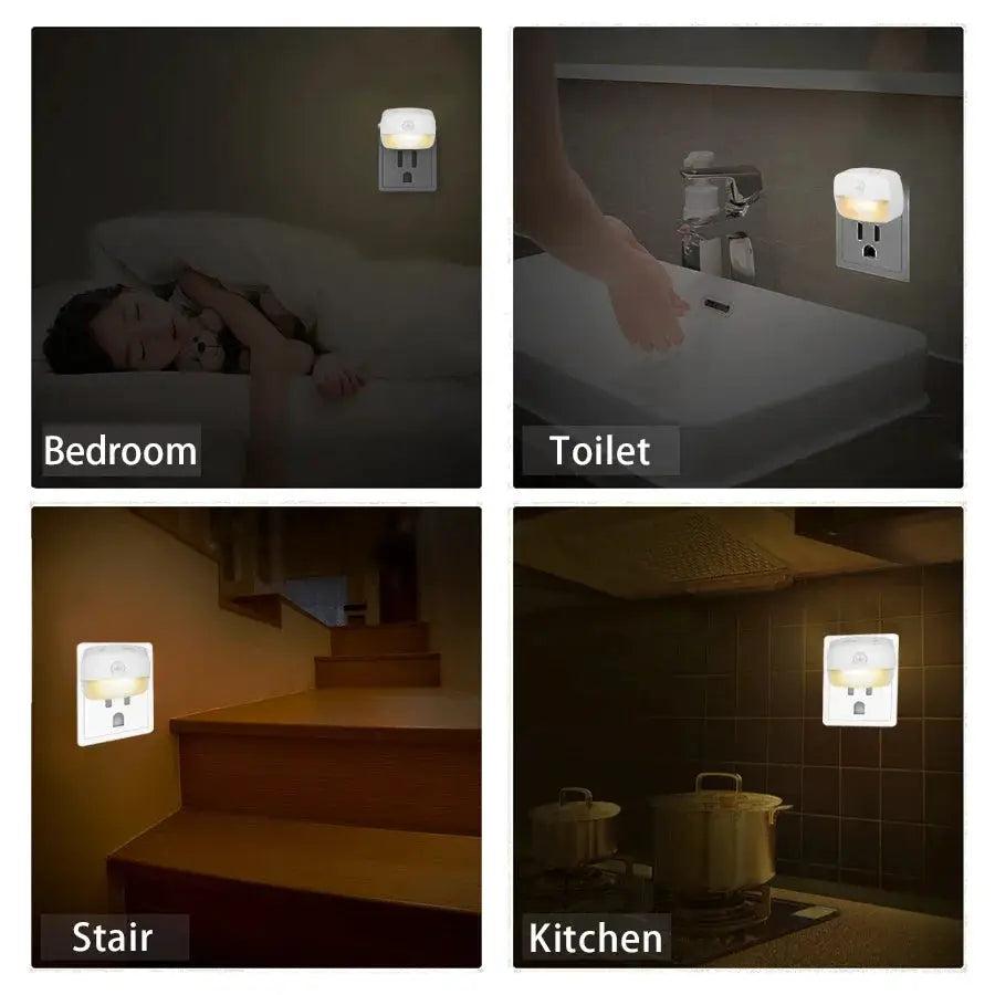Motion Sensor LED Night Light | PIR Motion Sensor | 3-Color Temp | Plug-in from PriceLows™