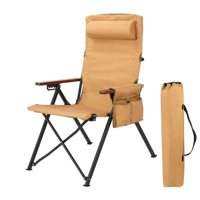 Adjustable Folding Chair | 5-Position | Pillow Armrests