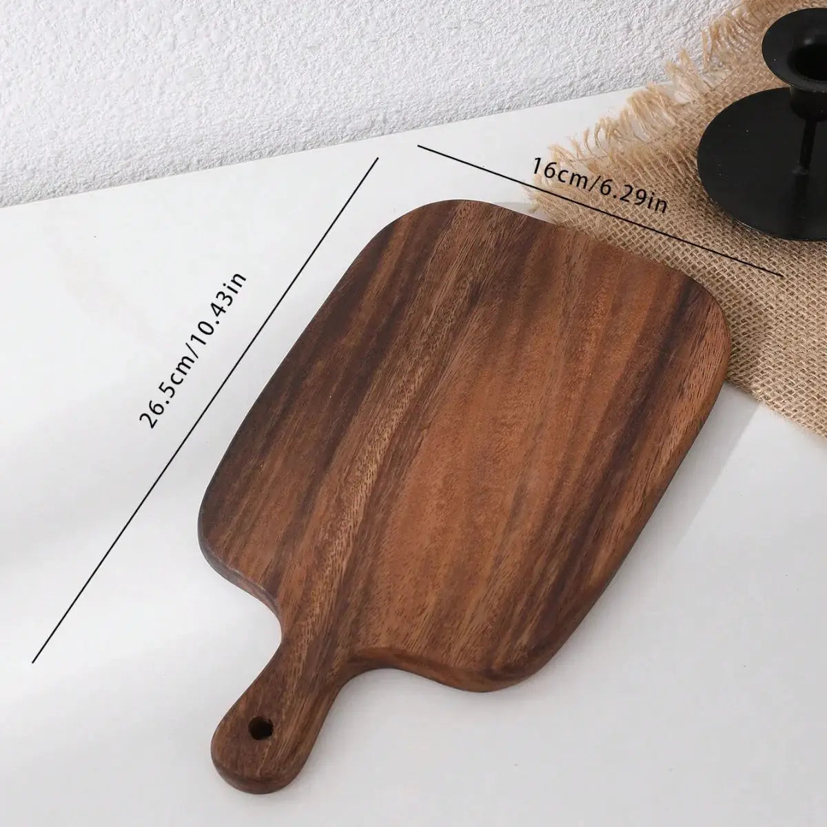 Acacia Wood Cutting Board | Rectangle Shape | Natural Finish | 1 Or 2 Pack