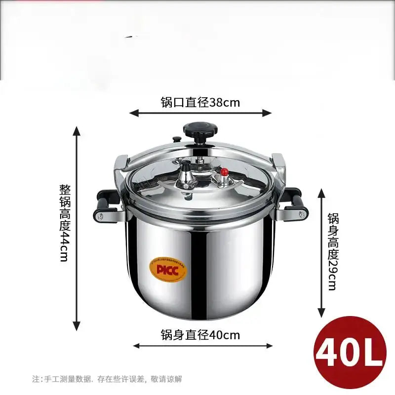 Pressure Cooker | 30 Quart Capacity | Stainless Steel | Large Steamer